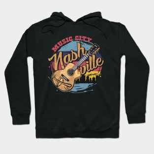 Vintage Nashville Music City Hoodie